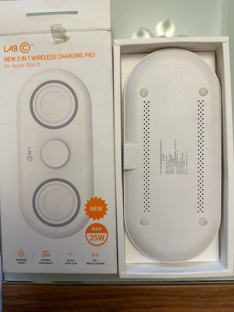 Lab C 3 in 1 Wireless Charging Pad (Category: Chargers & Cables) located in Makati City. Submitted by Pipie (Listing ID 1241661019, Image 3). Description: .