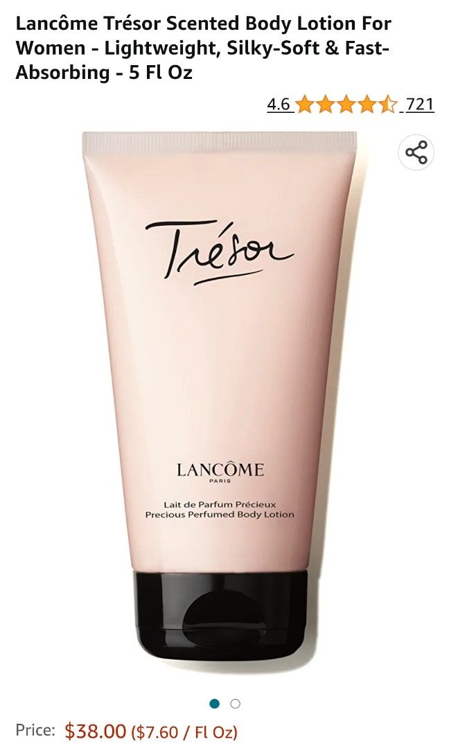 Paris Tresor Body Lotion, Beauty & Personal Care, Bath & Body