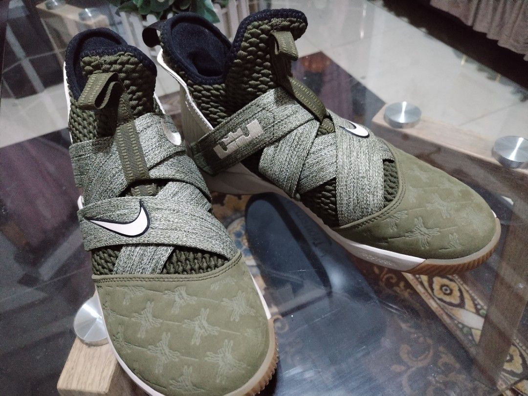Lebron soldier 12 best sale olive green