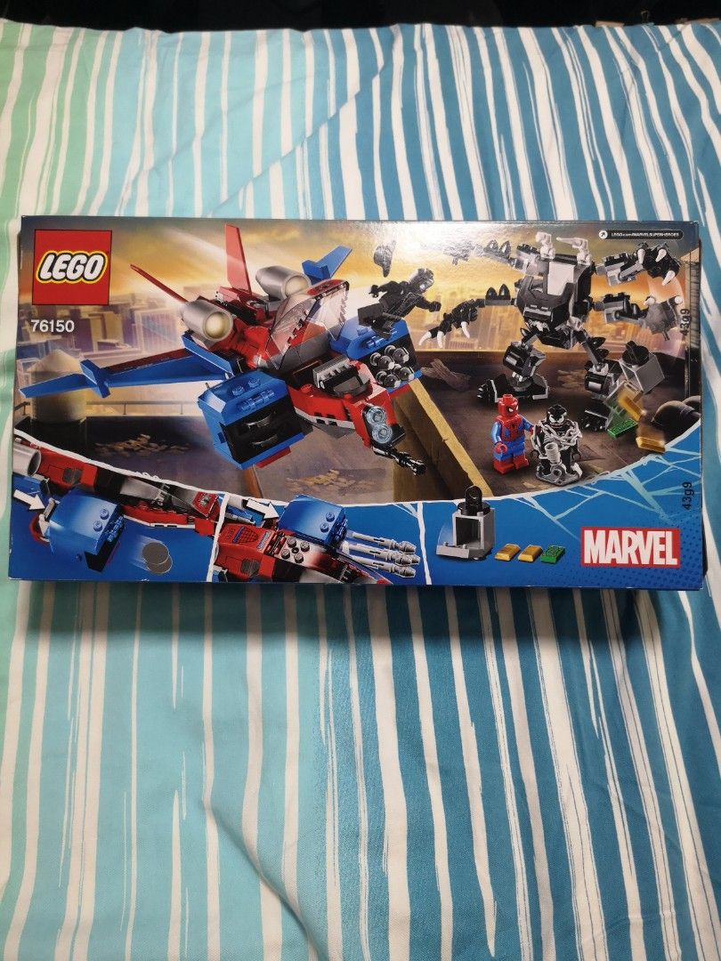 Lego 76150 Marvel Spiderman Spiderjet vs. venom mech, 興趣及遊戲, 玩具 & 遊戲類 ...