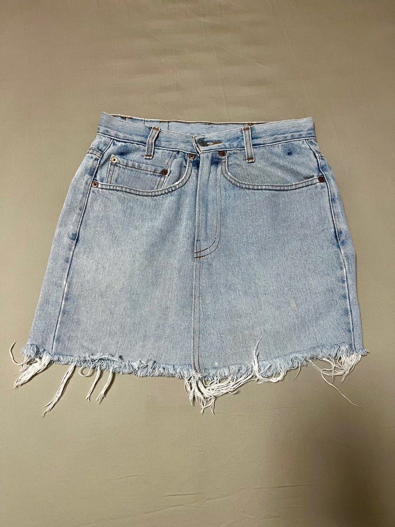 Levi 550 Denim Skirt Miniskirt