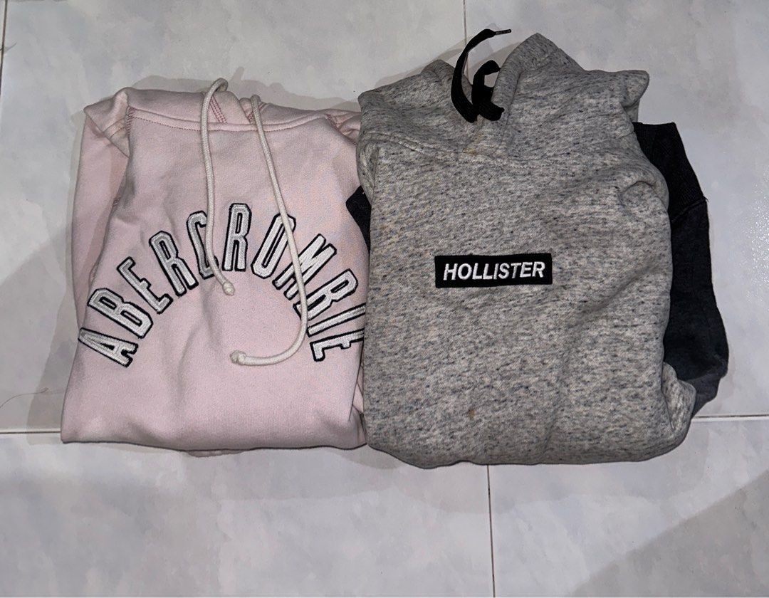 Baby pink hotsell hollister hoodie