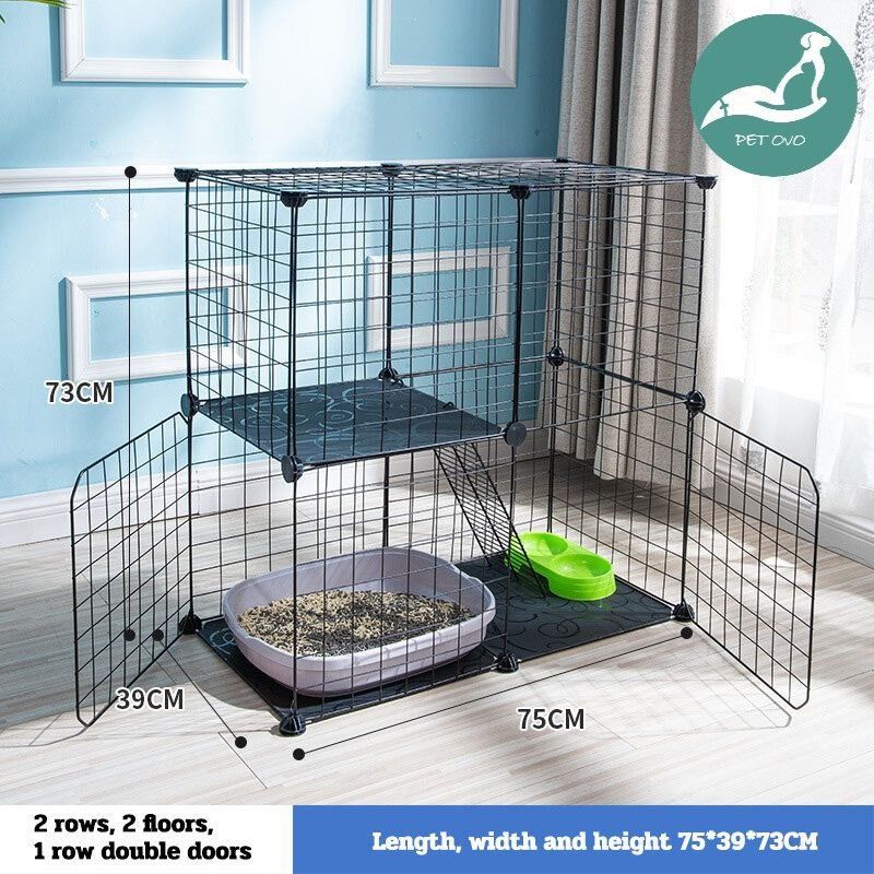Limited Time Sale Two Tier Cat Cage Large Size Household Cat