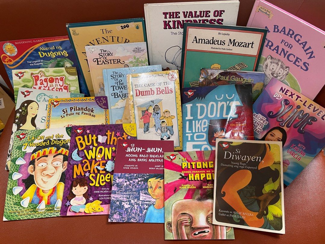Living Books |reco books doing CM (Category: Children's Books) located in Angono. Submitted by AC_atbp (Listing ID 1241586535, Image 2). Description: Selling our preloved books that we used from Kindergarten to Grade 2. Most of them are in like-new condition..