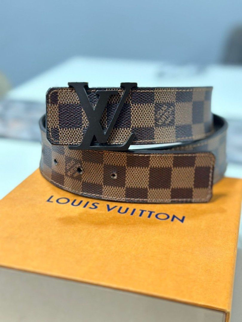 Louis Vuitton Damier Ebene Belt, Men's Fashion, Watches