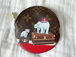 Louis Vuitton Limited Edition Monogram Polar Bear Round Coin Purse