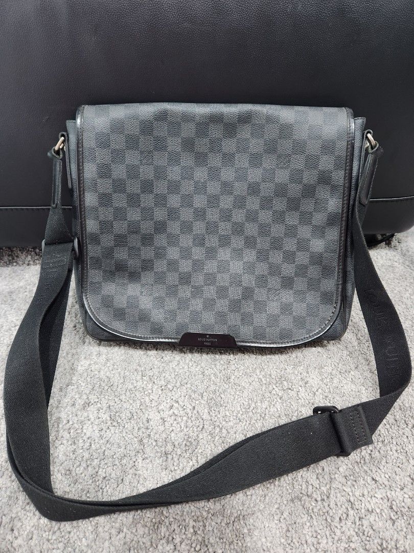 Louis Vuitton LV Shoulder Bag Black For Men