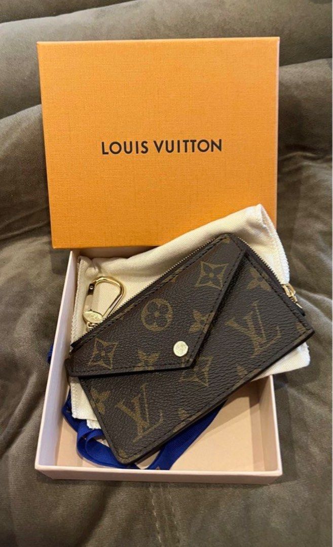Lv mono canvass recto verso card holder, Luxury, Bags & Wallets on Carousell