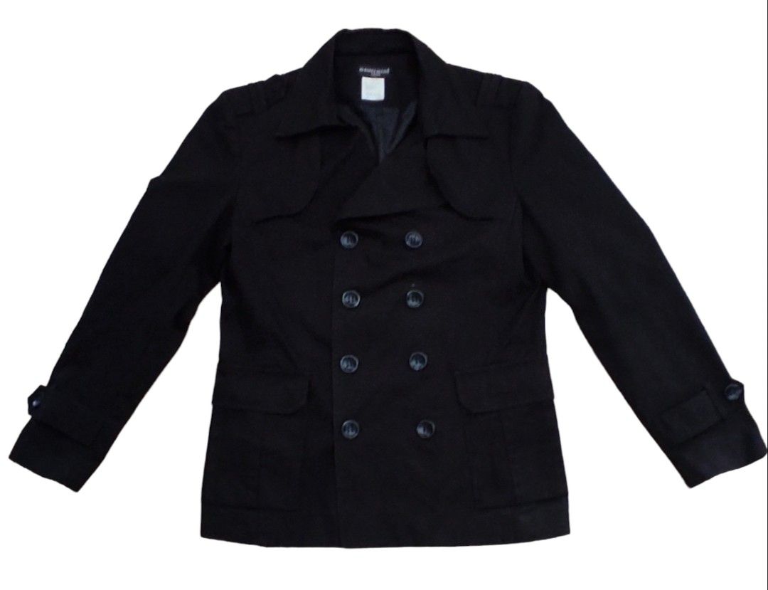 Mastermind Japan double breasted coat (Category: Coats, Jackets and Outerwear) located in Las Pinas. Submitted by 05.11minimalist (Listing ID 1241646386, Image 1). Description: Mastermind Japan double breasted coat jacket. Black. Size L on tag. No runs, rips or holes. In very good condition..