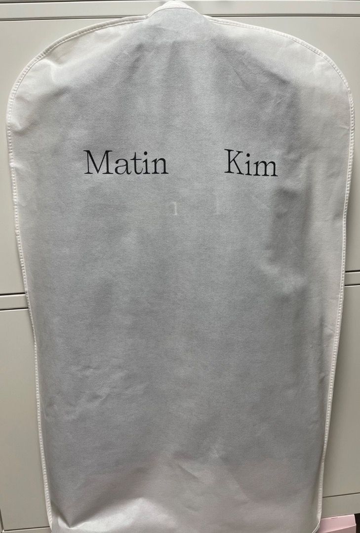 Matin Kim Logo Coating Jumper Black, Barang Mewah, Pakaian