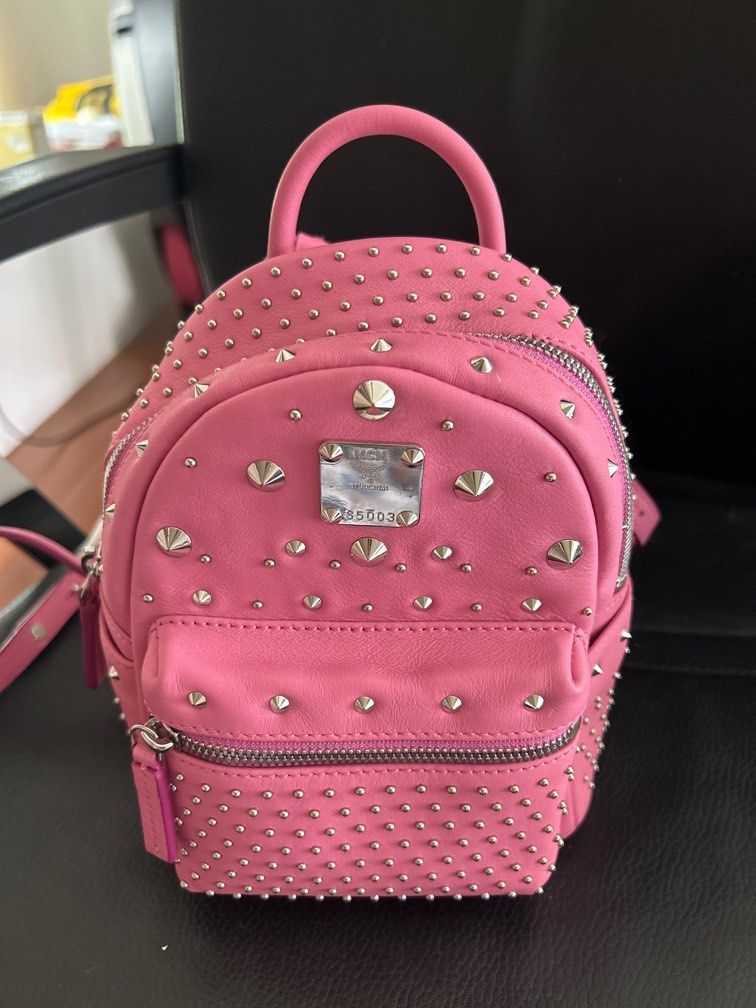 Mcm backpack outlet pink mini