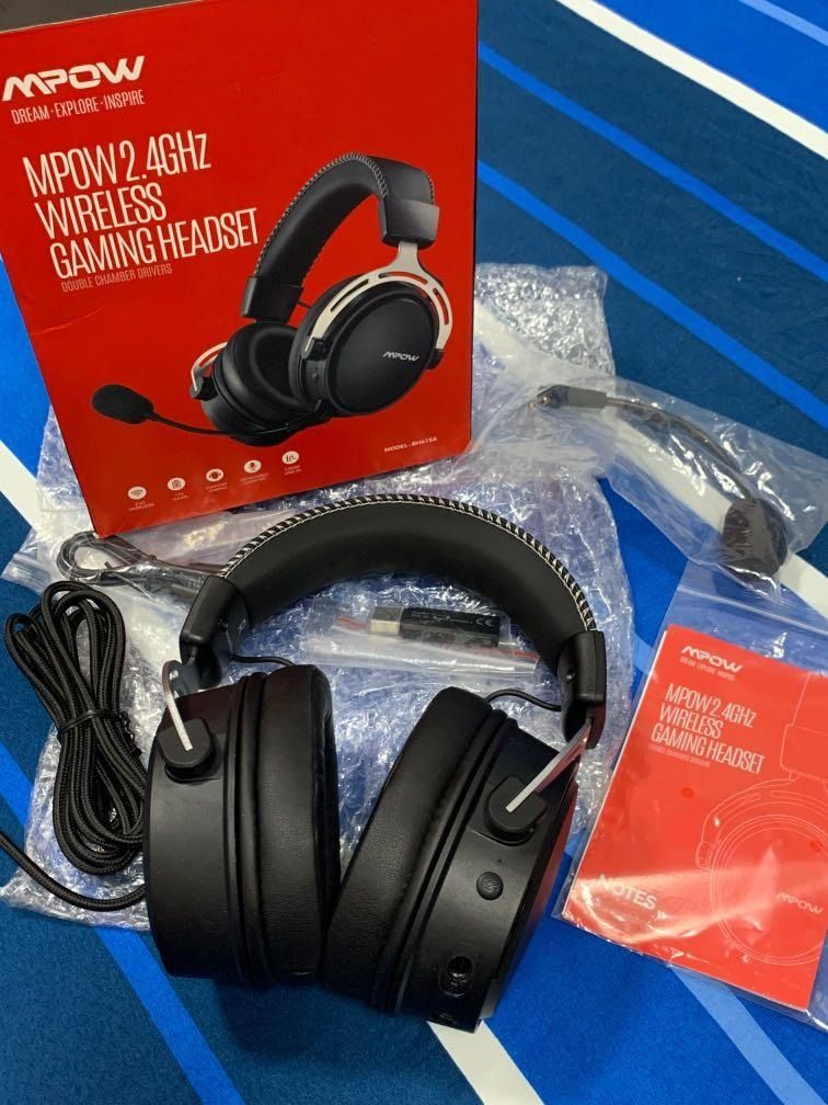Mpow Air 2.4G Wireless Gaming Headset BH415A Audio Headphones Headsets on Carousell