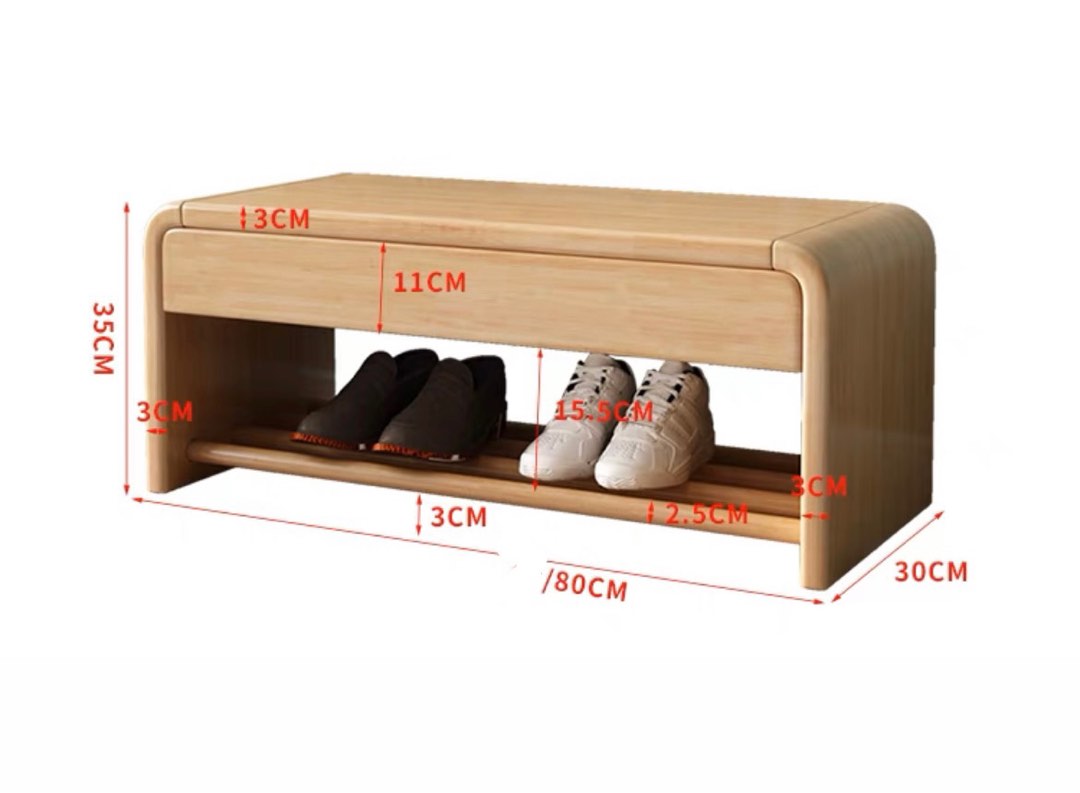 Muji shoes Racks with drawer, Furniture & Home Living, Furniture