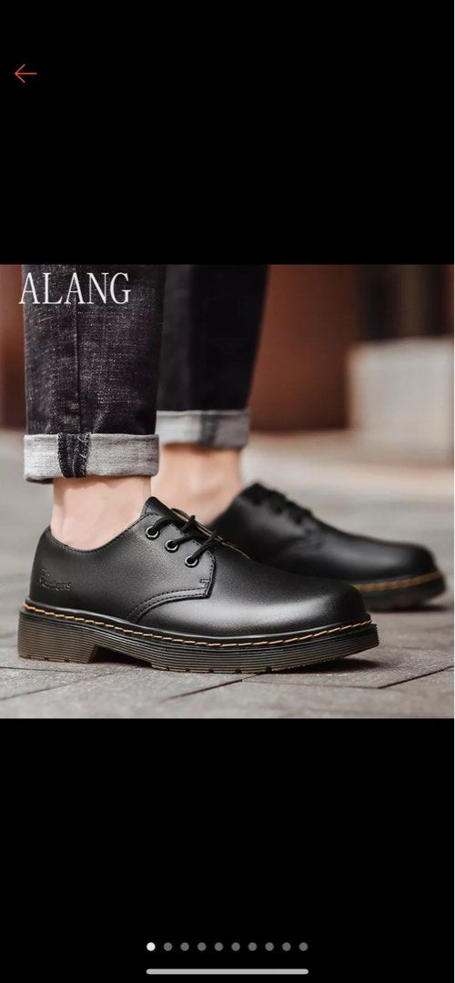 READY STOCK Oxford Boots Men Genuine Leather Made Black Trendy