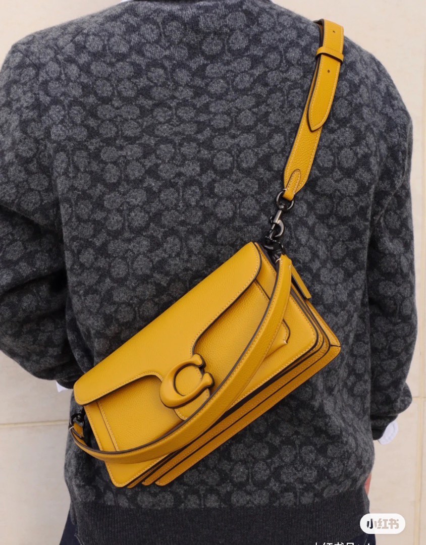 New Coach Tabby 26 Yellow Leather Bag Women s Fashion Bags Wallets Cross body Bags on Carousell