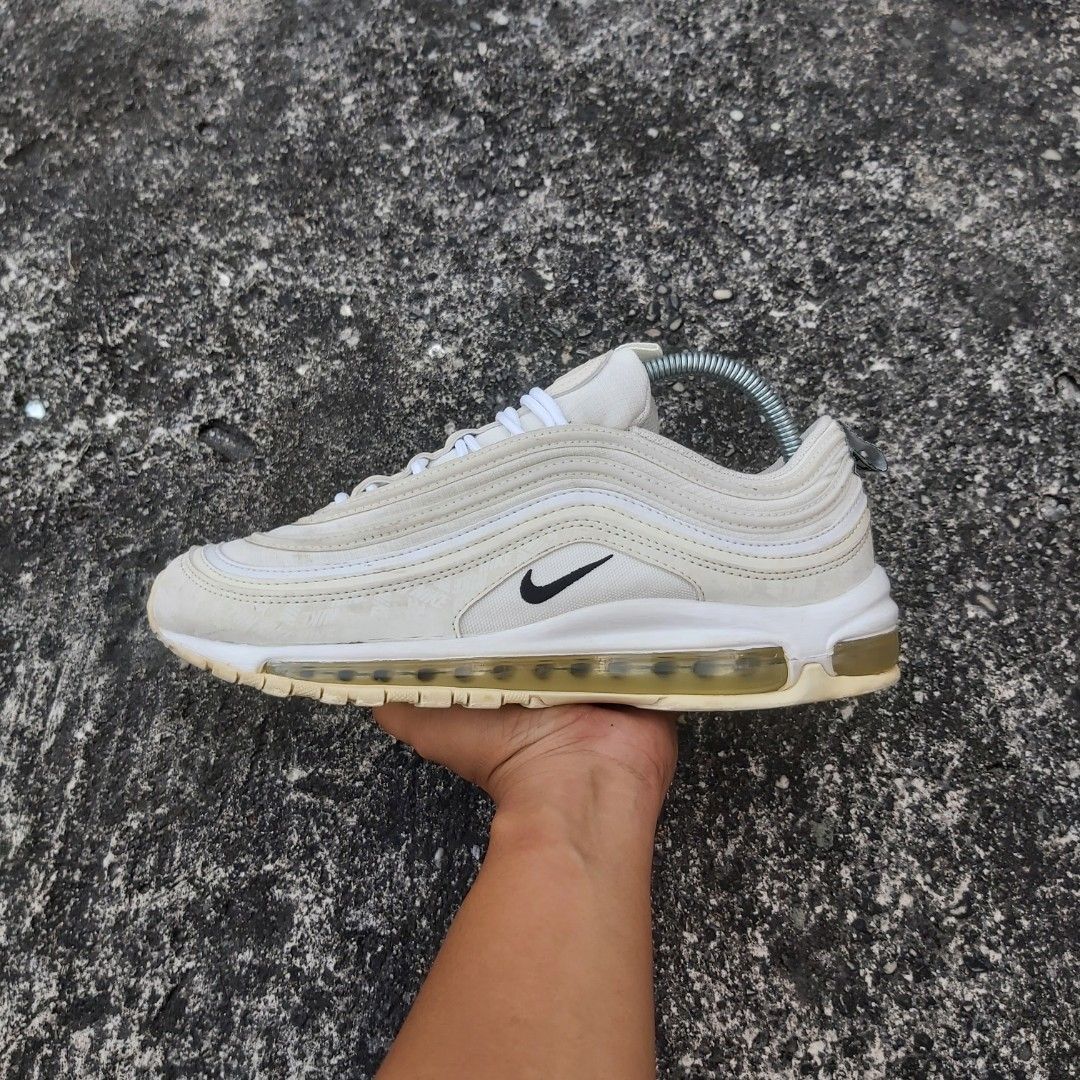Nike air max 97 reflective logo cream sales