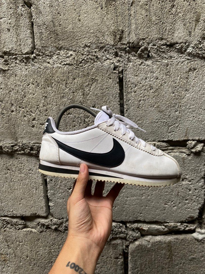 NIKE CORTEZ PREMIUM LEATHER B W SNEAKER Men s Fashion Footwear