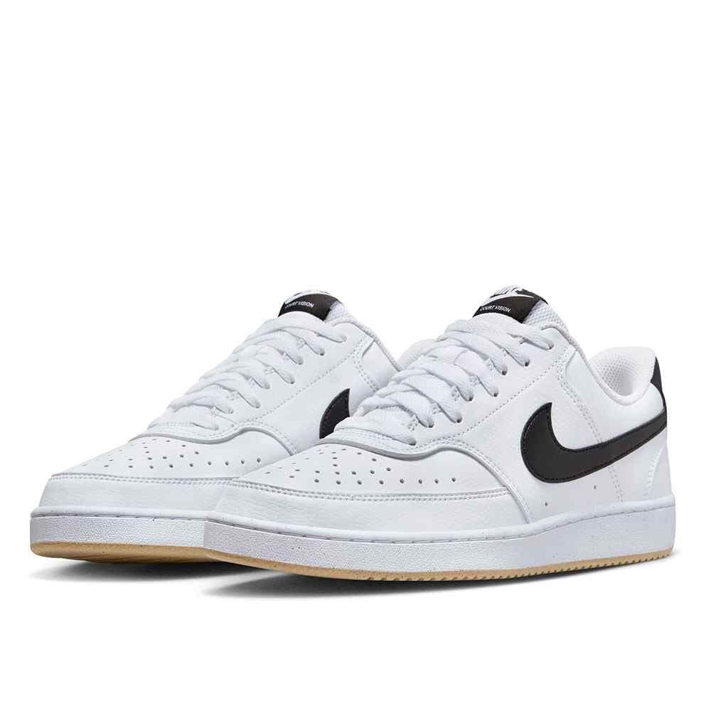 NIKE COURT VISION LOW WHITE BLACK on Carousell