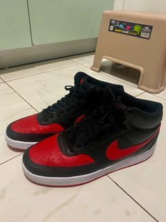nike court vision mid Jordan bred