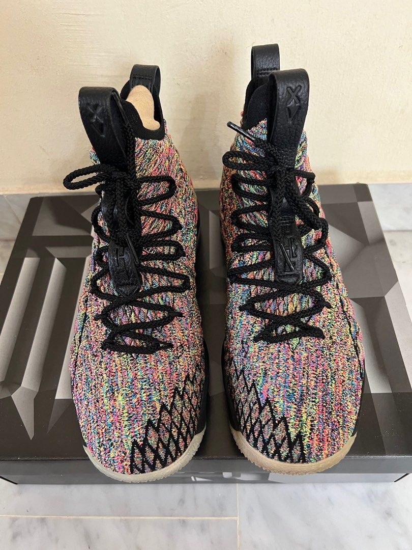 Lebron 15 multicolor on feet hot sale