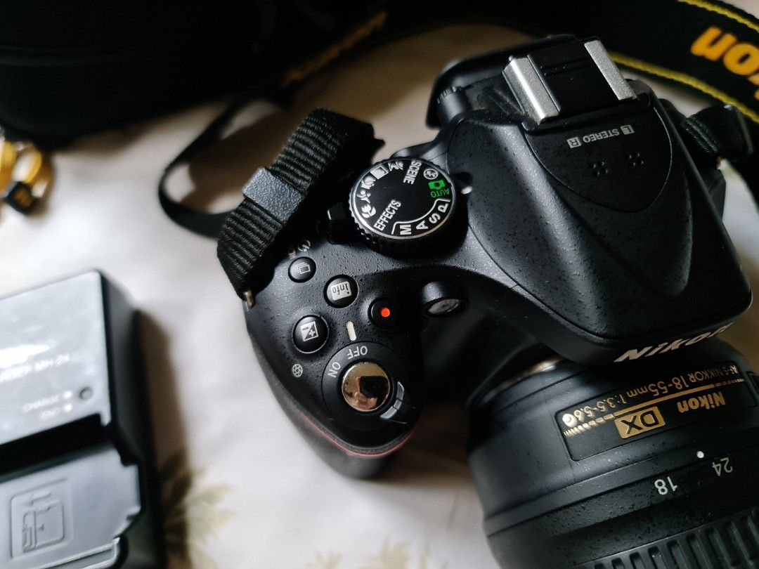 Nikon D5200 (Category: Cameras) located in Quezon City. Submitted by stuffshedder (Listing ID 1241654908, Image 3). Description: inclusions: Camera Bag Original Nikon Camera Strap 18-55mm Lens Original Nikon Battery and Charger no camera lens cap no sd card Issue: shutter button error sometimes appears. No issue with the lens or pictures taken. Name your price - not sure how much this would sell. Bag is Ruggard: check price online. .