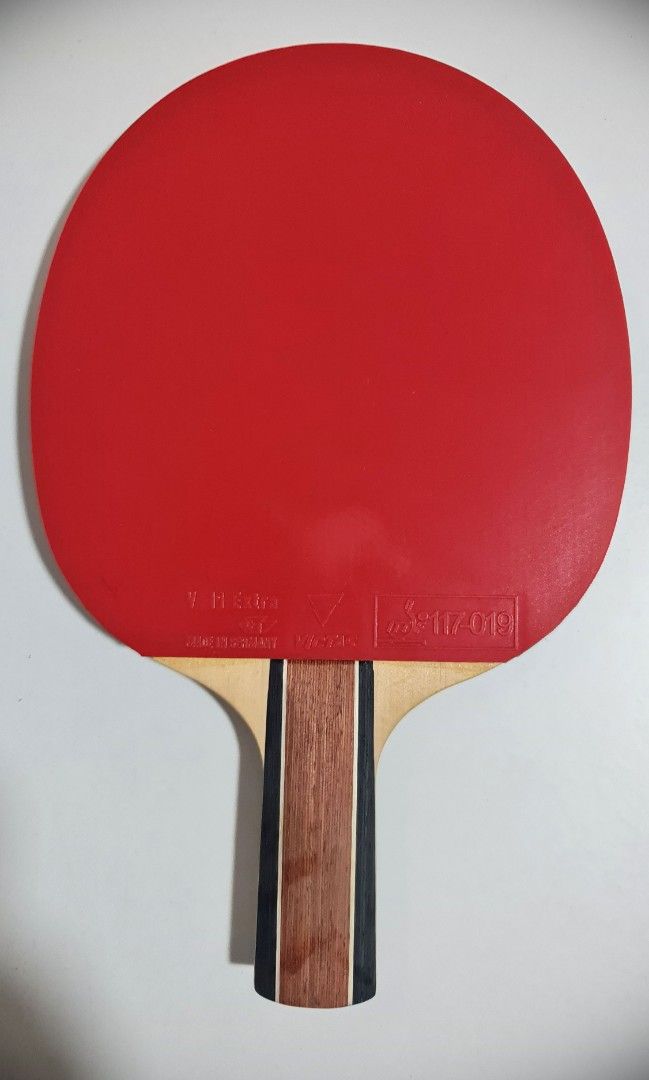 Nittaku Septear Penhold Table Tennis Bat with Victas Rubbers, Sports