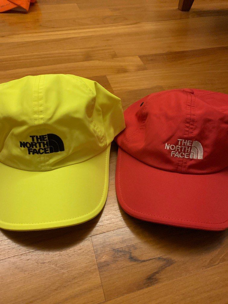 Red north face best sale cap
