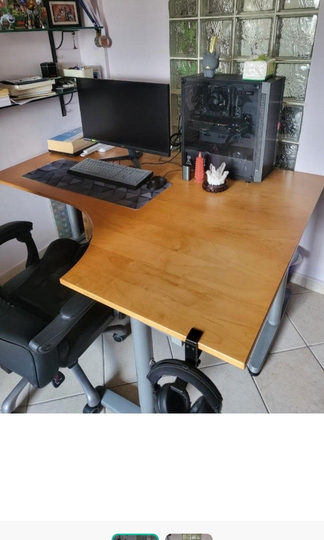 Office Corner Table (Right Corner), Furniture & Home Living, Furniture