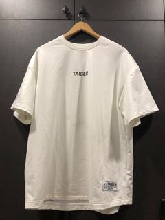 售or交流Taiger sportswear STAYDRY PLUS™ OVERSIZED TEE WHITE