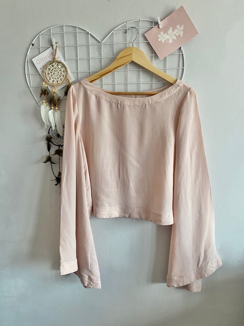 Pale pink deals chiffon top