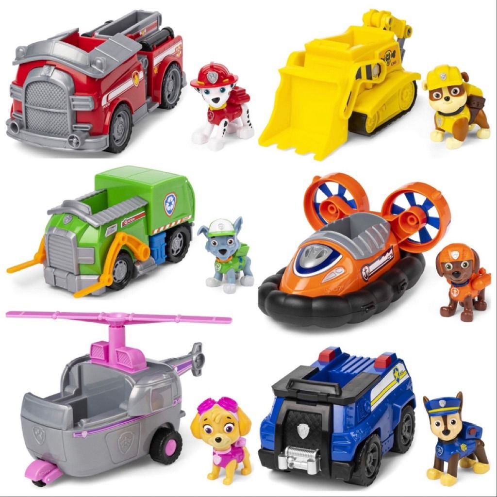 Paw patrol marshall rubble best sale chase rocky zuma skye