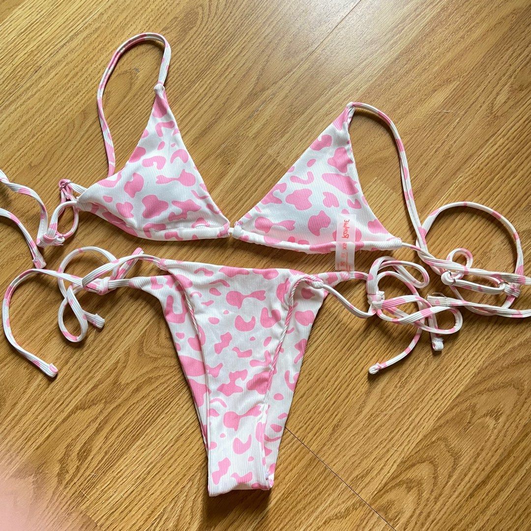Zaful pink sale leopard bikini