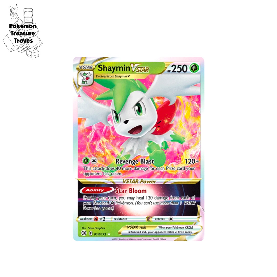 shaymin v pokemon card price Amazon.com: Shaymin V 152/172 - Brilliant Stars - Ultra Rare Pokemon Card main image 0