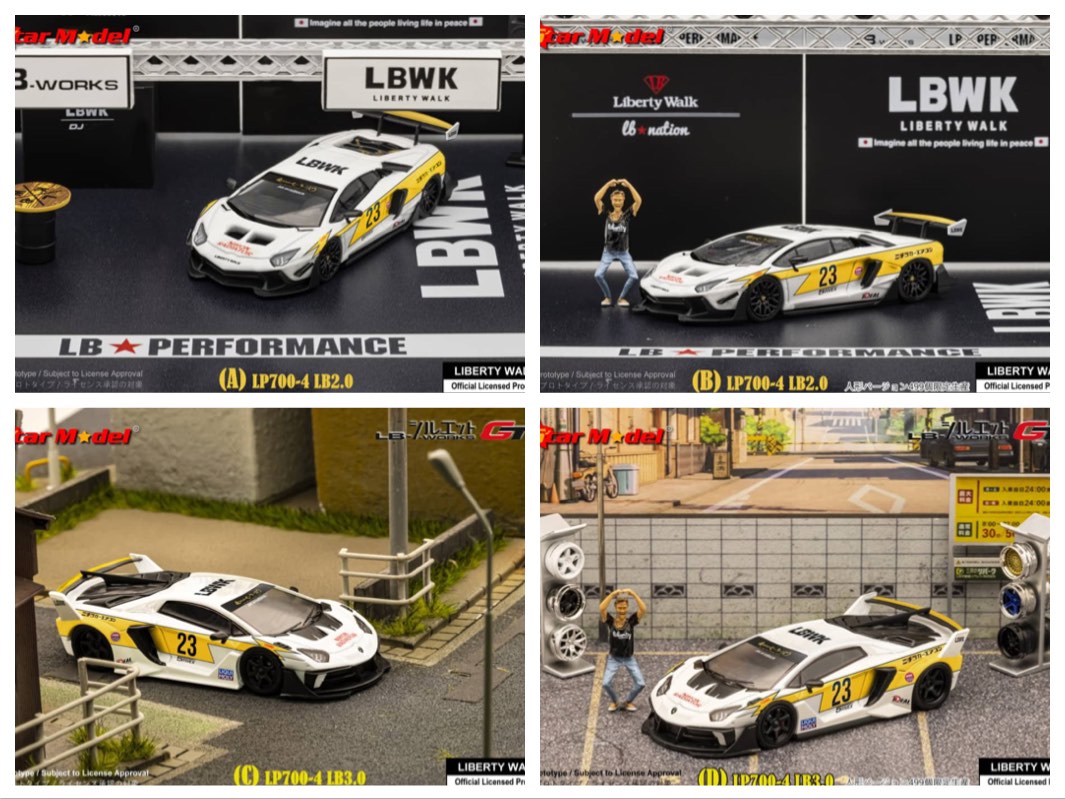 [預訂貨品pre order] Star Model 1/64 LBWK LP700-4 Flash閃電23號, 預購 - Carousell