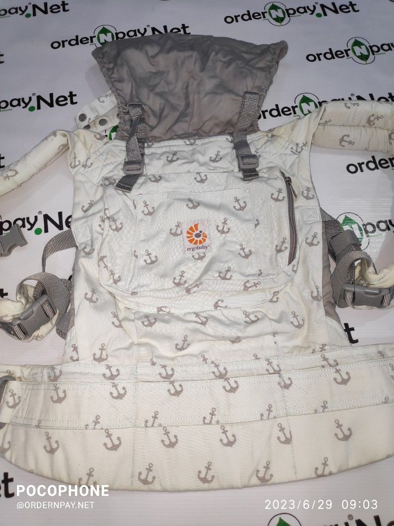 Preloved Authentic Ergobaby Original Sea Skipper Babies Kids