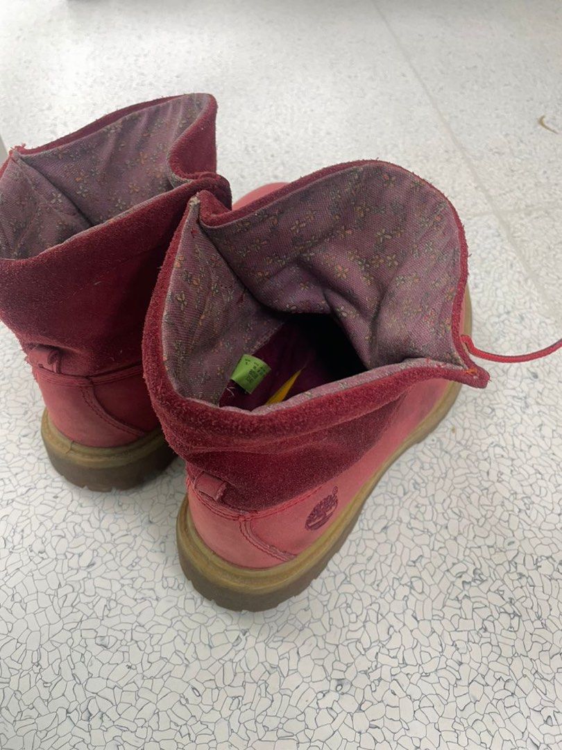 Burgundy timberland cheap boots womens