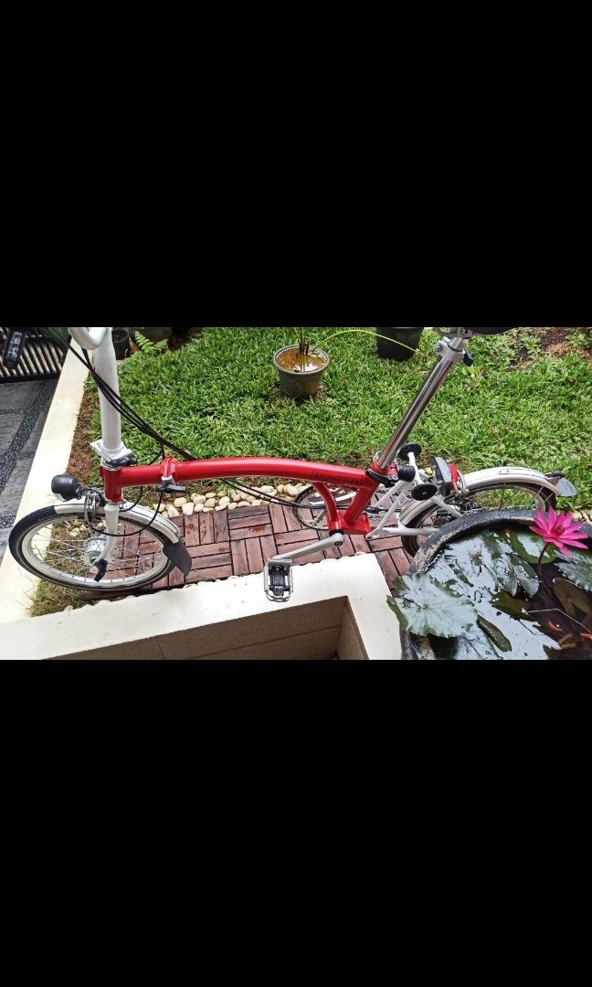 Preloved Brompton Bike with Dinamo Lamp Sepeda Lipat Olah Raga