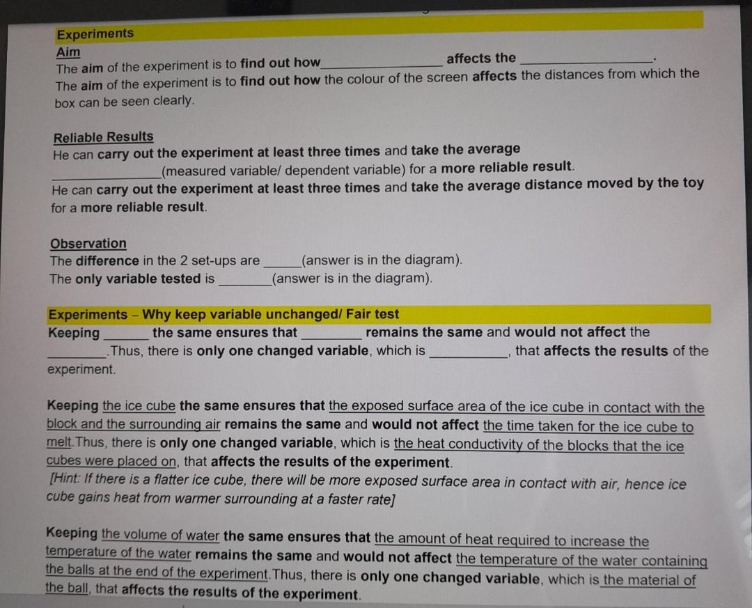 PSLE Science Notes - All topics, Hobbies & Toys, Books & Magazines ...