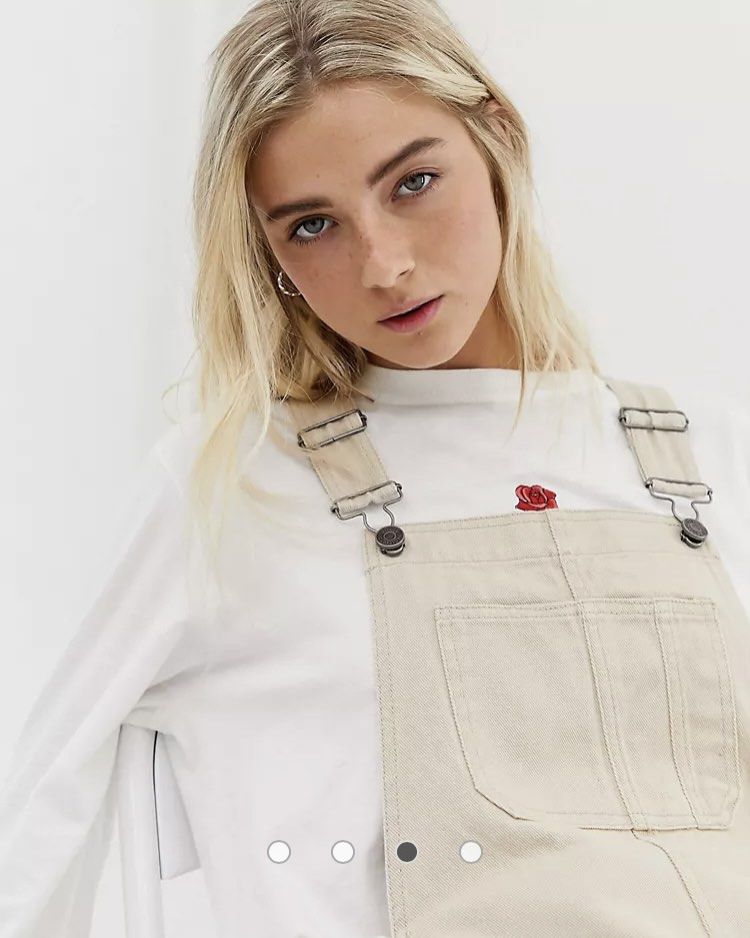 Pull and bear dungaree dress sales
