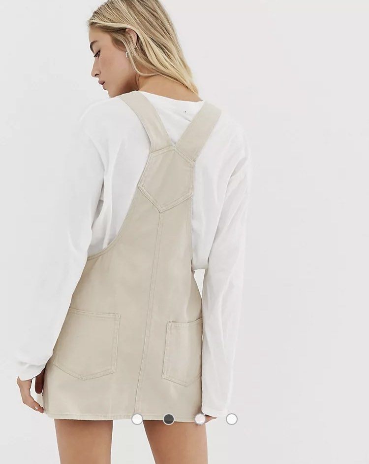 Pull and bear overall best sale dress