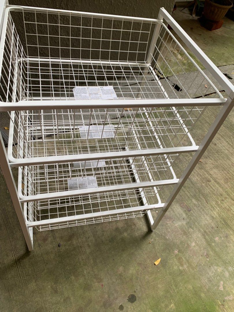 Pull out metal shelves, Furniture & Home Living, Furniture, Shelves