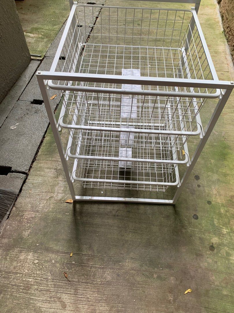 Pull out metal shelves, Furniture & Home Living, Furniture, Shelves