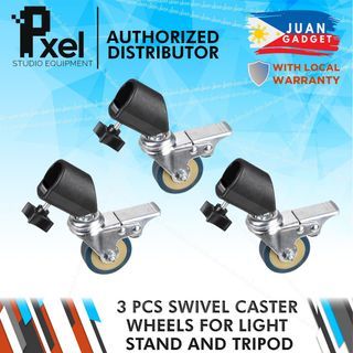 Pxel AA-TP 3pcs/set Photo Studio Heavy Duty Universal Caster Wheel for Tripod or Light Stands  | JG Superstore