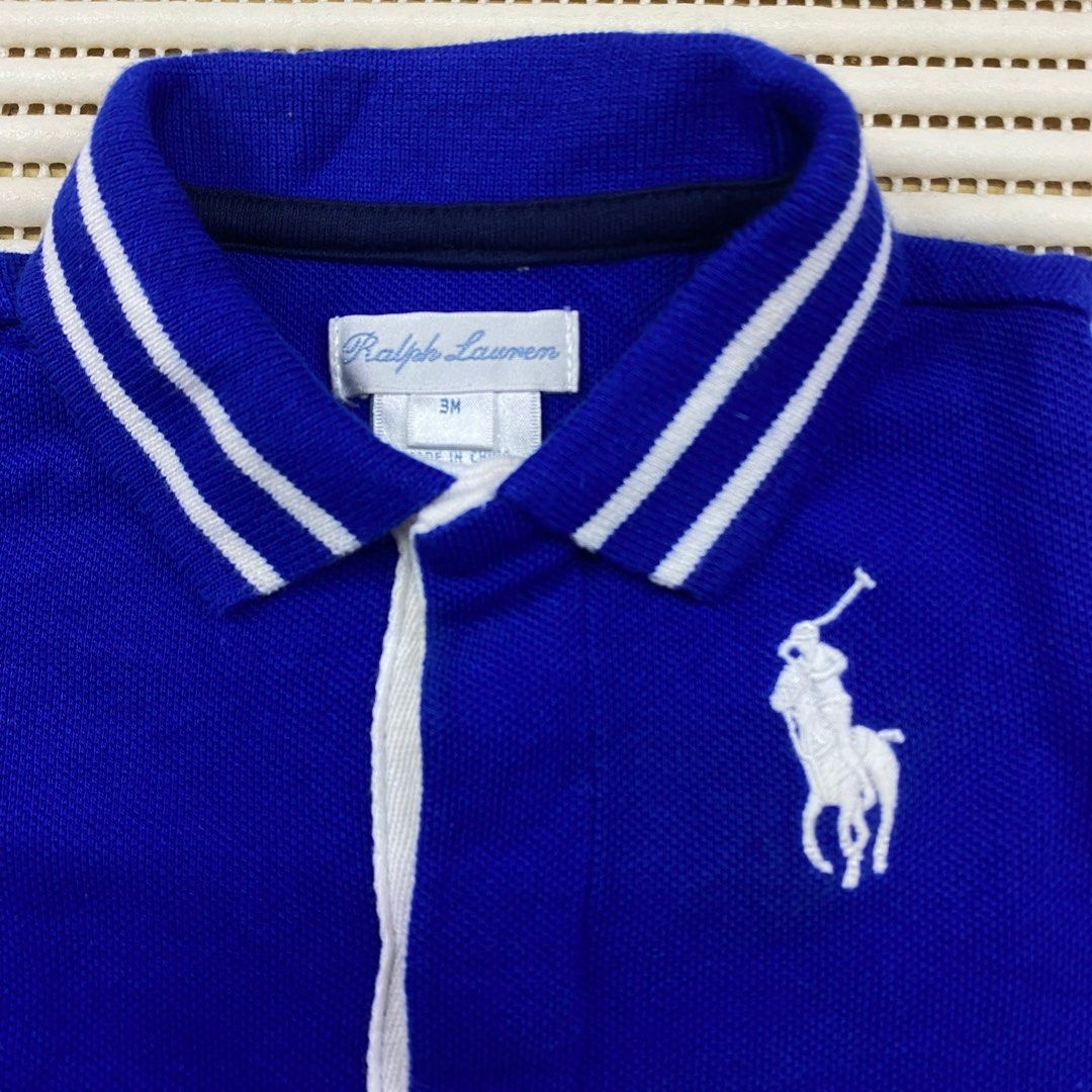 Royal blue polo jumpsuit hot sale