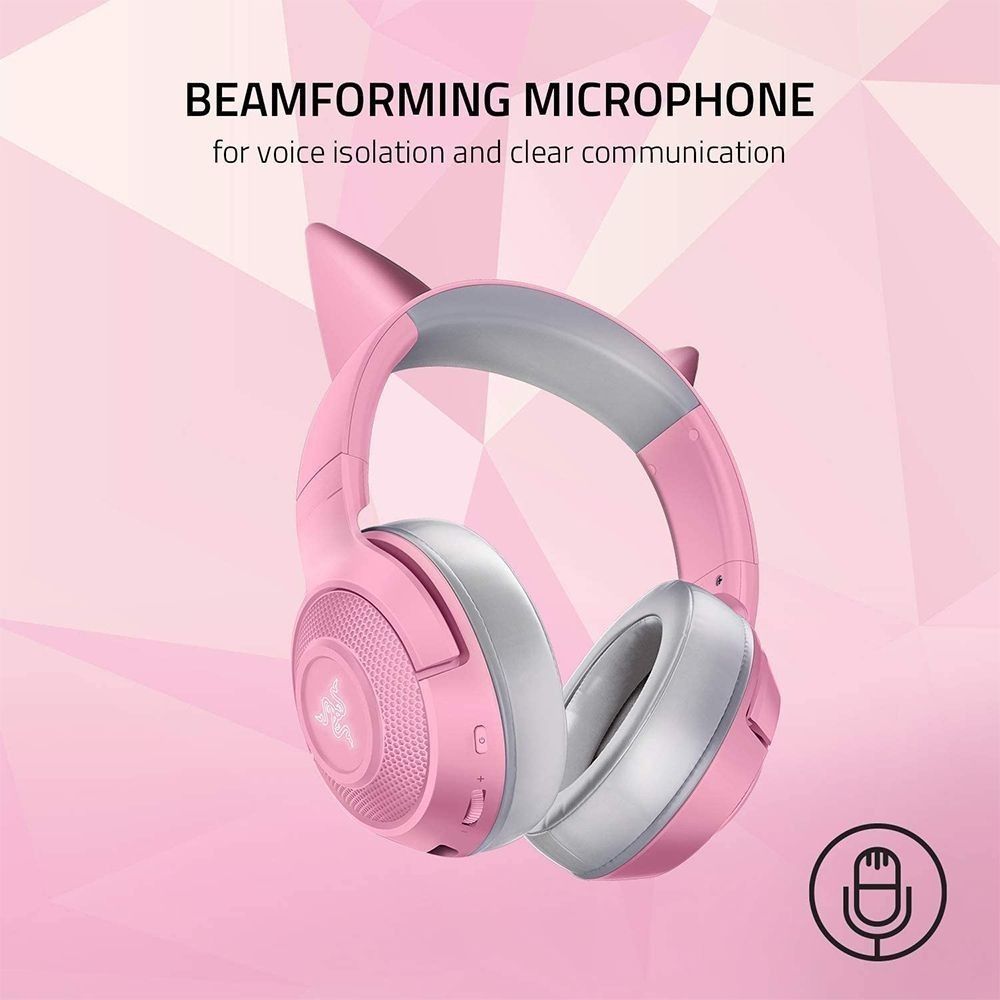RAZER KRAKEN BT KITTY EDITION WIRELESS BLUETOOTH HEADSET (QUARTZ) (Category: Headphones & Headsets) located in San Juan City. Submitted by blueswitchpc (Listing ID 1241575588, Image 3). Description: 🚨 RESTOCK ALERT 🚨 RAZER KRAKEN BT KITTY EDITION WIRELESS BLUETOOTH HEADSET (QUARTZ). Discounted Price for Bulk Orders‼️ Message us to place your order. Specs Details: https://www.razer.com/mobile-headsets/razer-kraken-bt-kitty-edition/RZ04-03520100-
