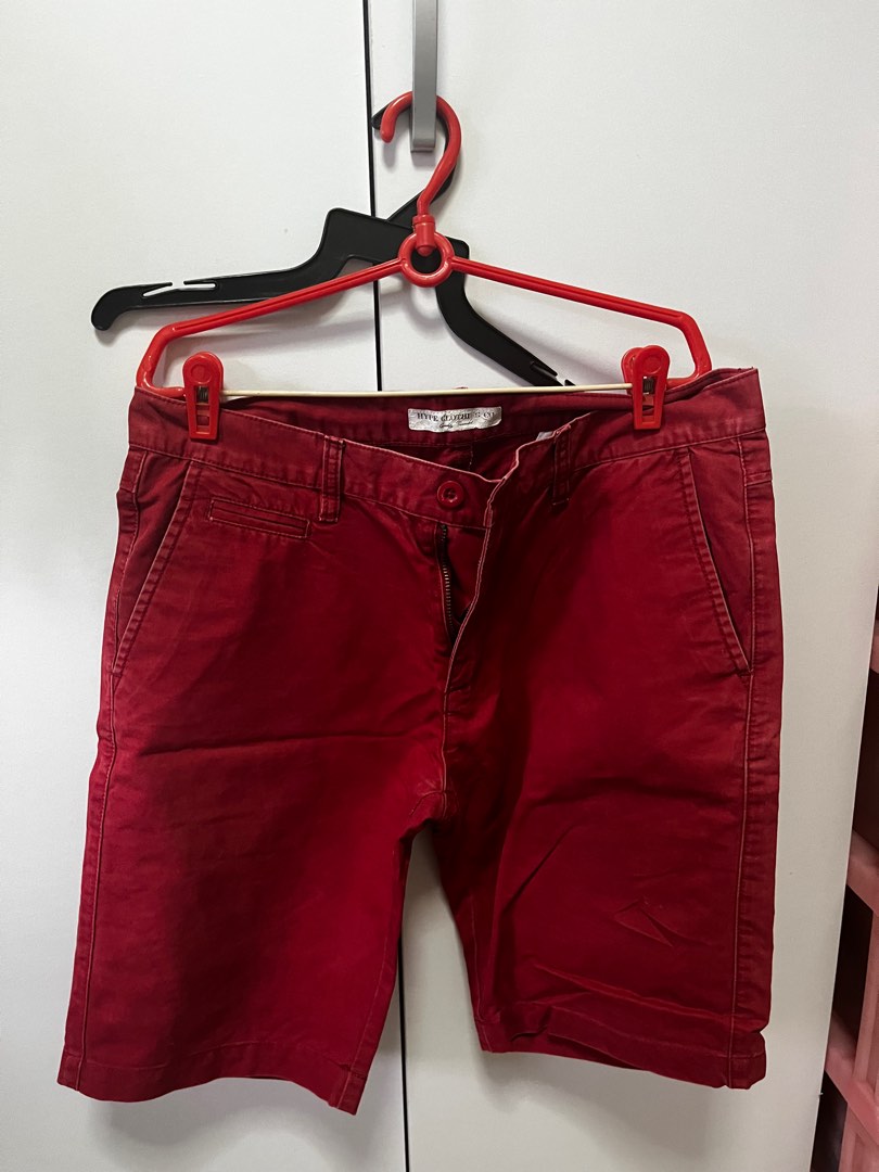 Red bermudas hot sale