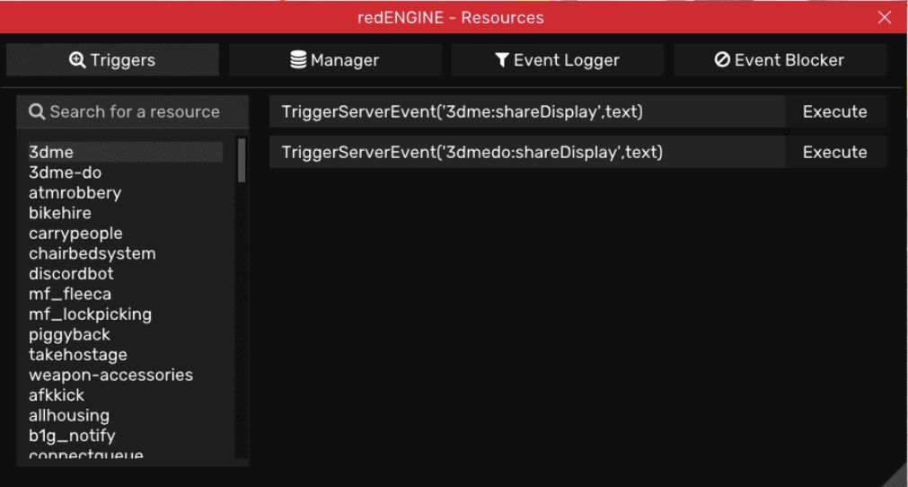 redENGINE Showcase, Lua executor