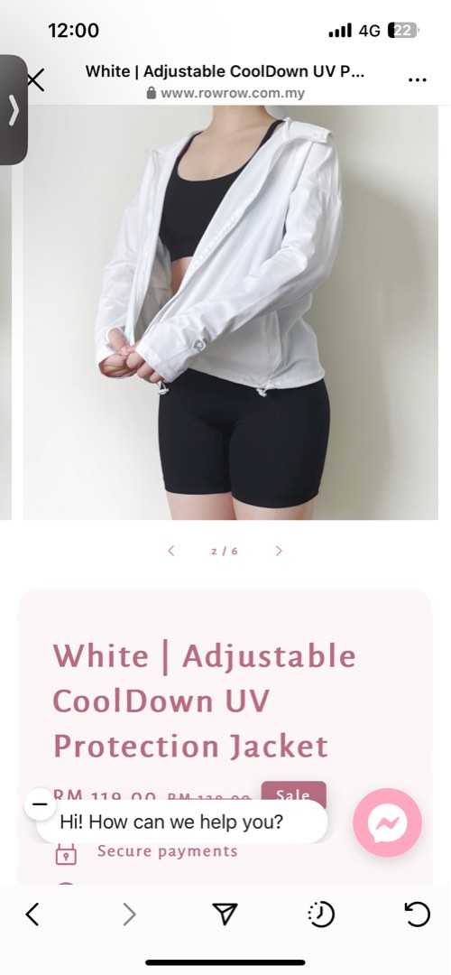 *Row Row* Dryfit UV protection Jacket, Women's Fashion, Activewear on