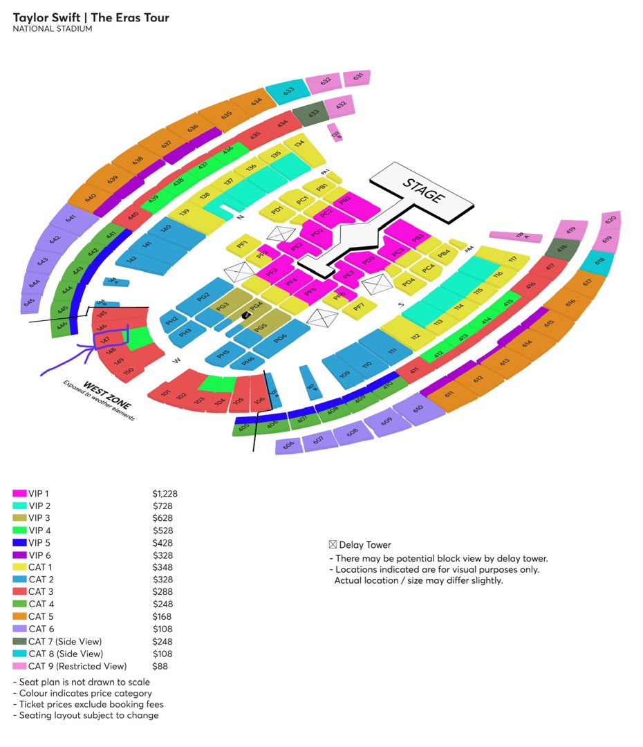 S 1 VIP 4 Taylor Swift tickets 4 Mar 2024, Tickets & Vouchers, Event