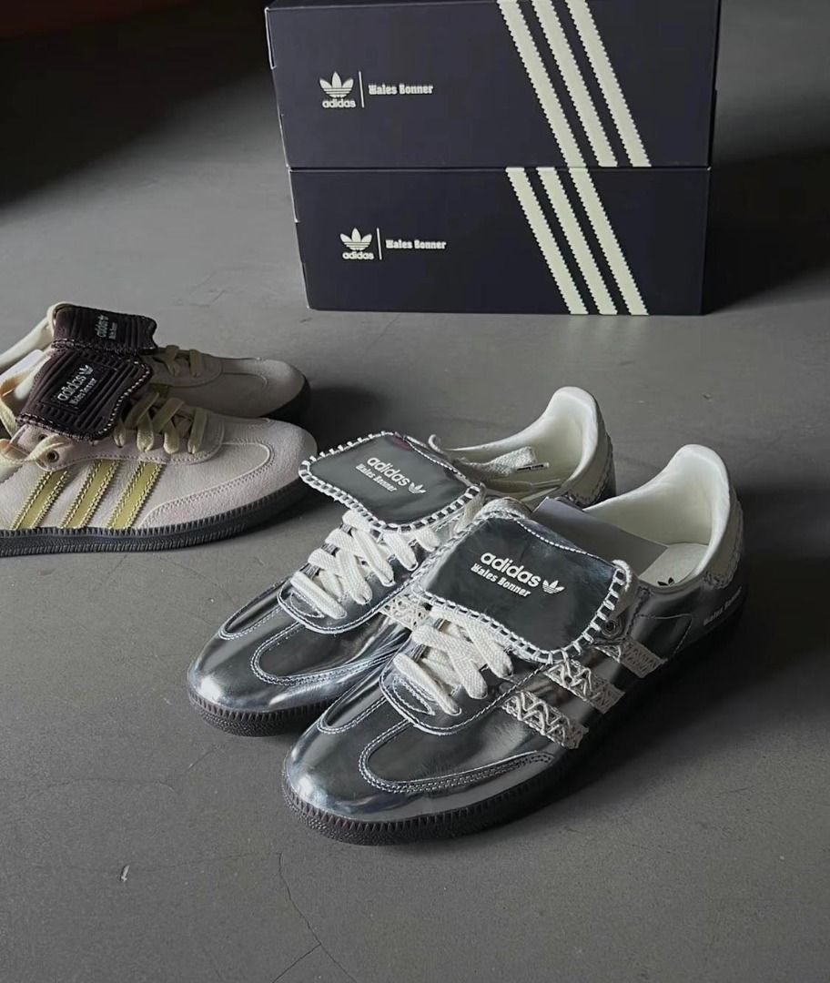Samba Wales Bonner Silver, Women's Fashion, Footwear, Sneakers on Carousell